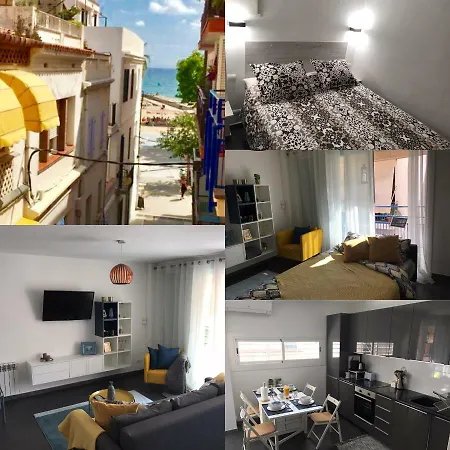 Sunny Flat In 30 Seconds To Beach, Balcony & Sea Views! Апартаменты Сиджес